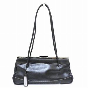 GUCCI purse bag black leather bag shoulder bag